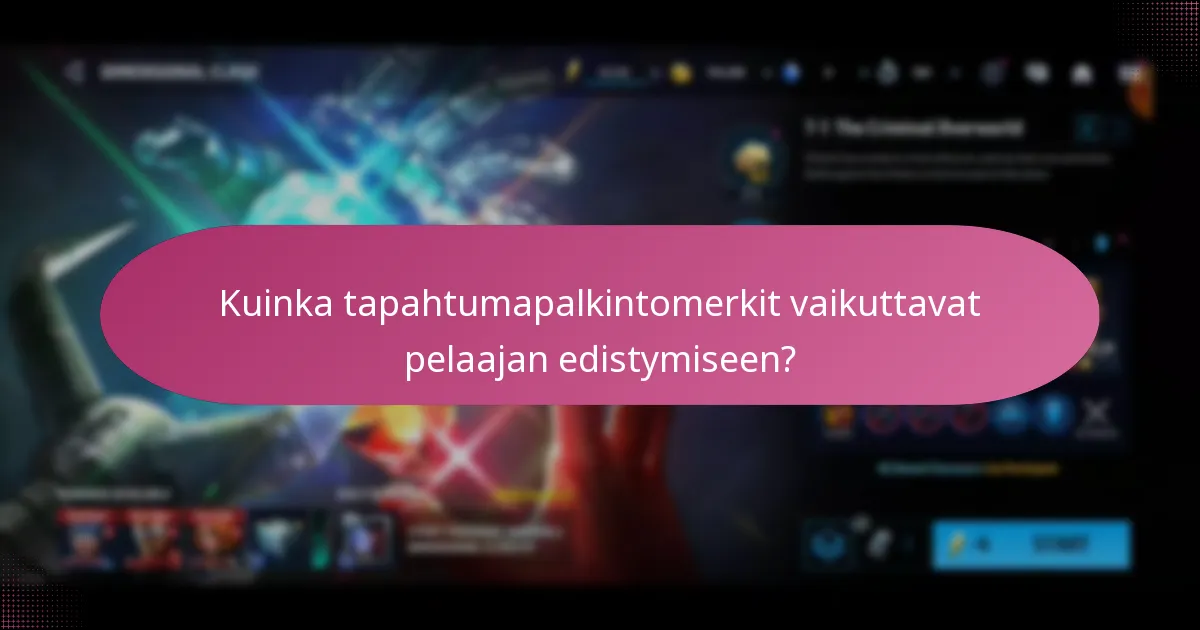 Mitkä päivitysmateriaalit voidaan saada tapahtumamerkkien kautta?