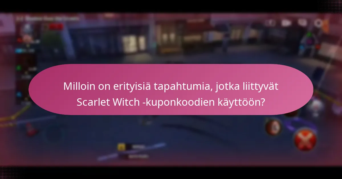 Mitkä ainutlaatuiset palkinnot voin saada Scarlet Witch -kuponkoodien avulla?