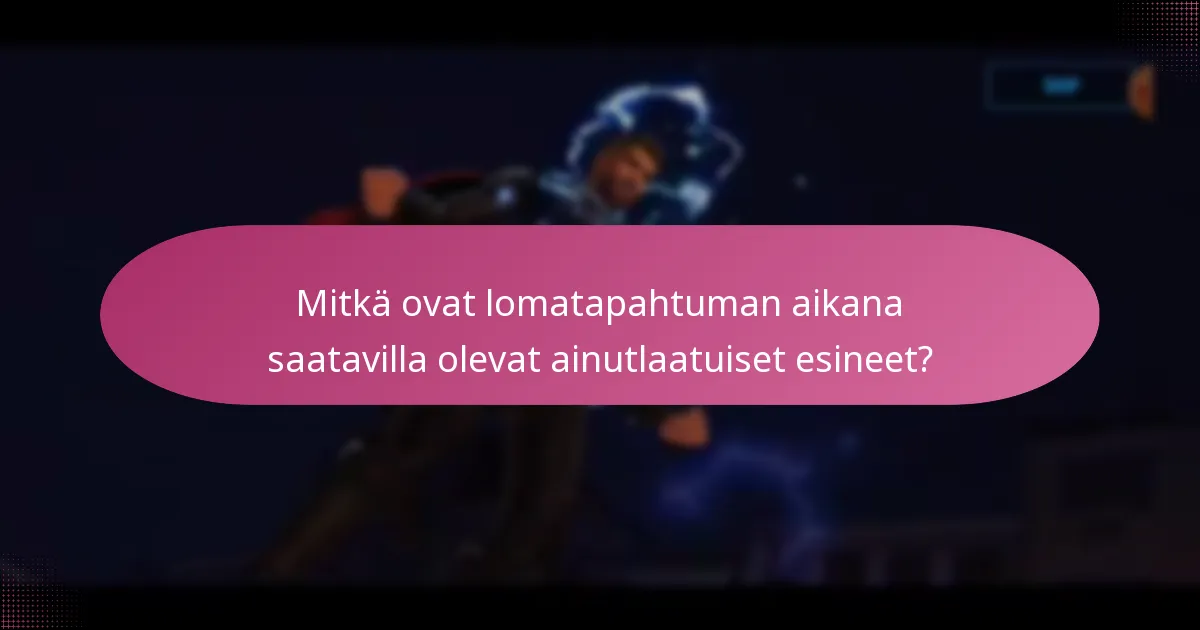 Milloin lomatapahtuma pidetään?