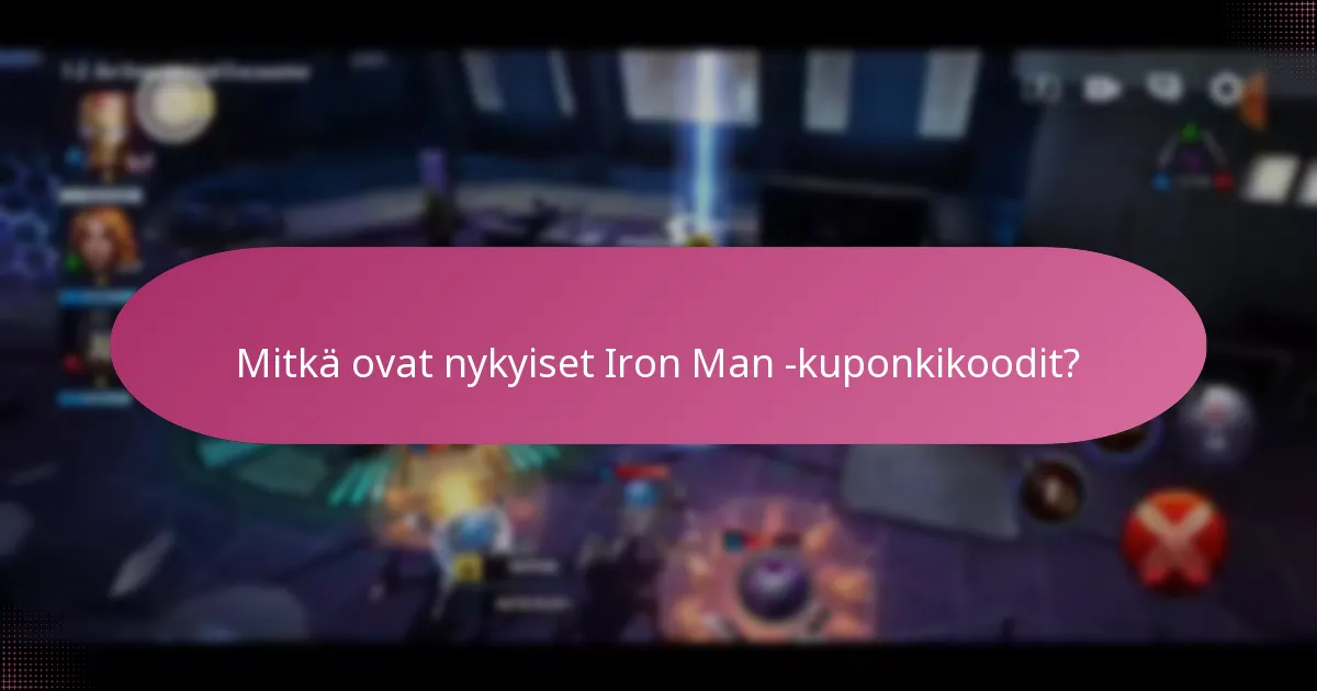 Mitkä hahmon parannukset ovat saatavilla Iron Manille peleissä?